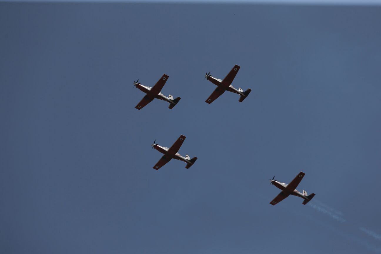 צפו: כך נראה המטס בשמי ירושלים • גלריה