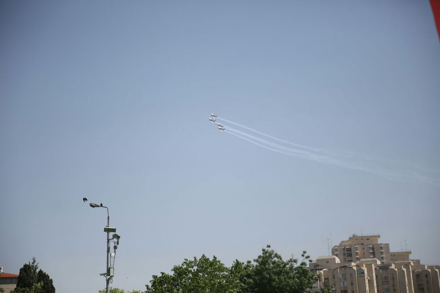צפו: כך נראה המטס בשמי ירושלים • גלריה