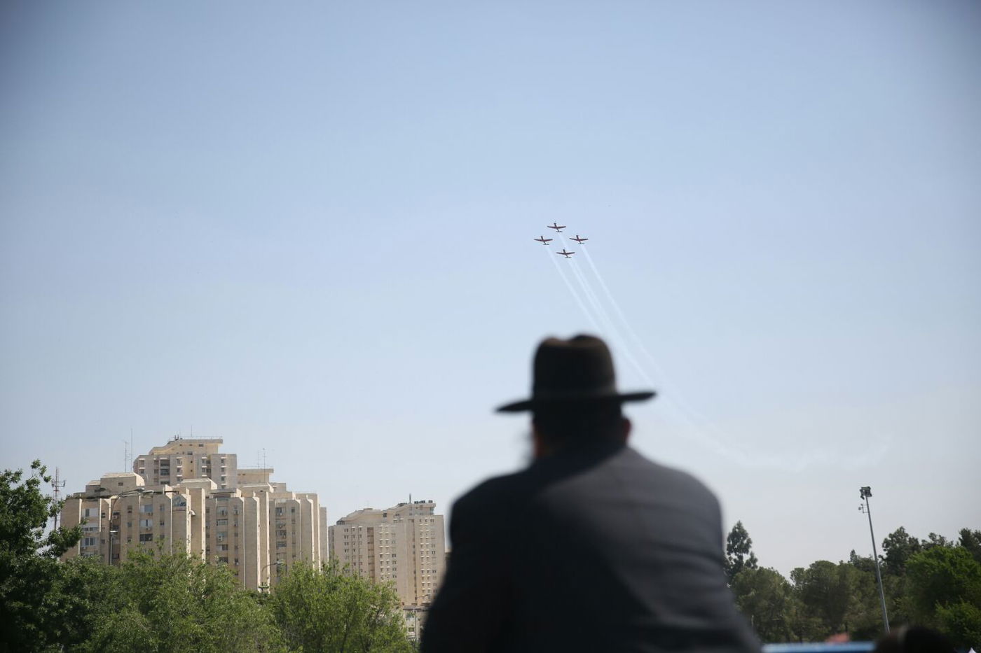 צפו: כך נראה המטס בשמי ירושלים • גלריה