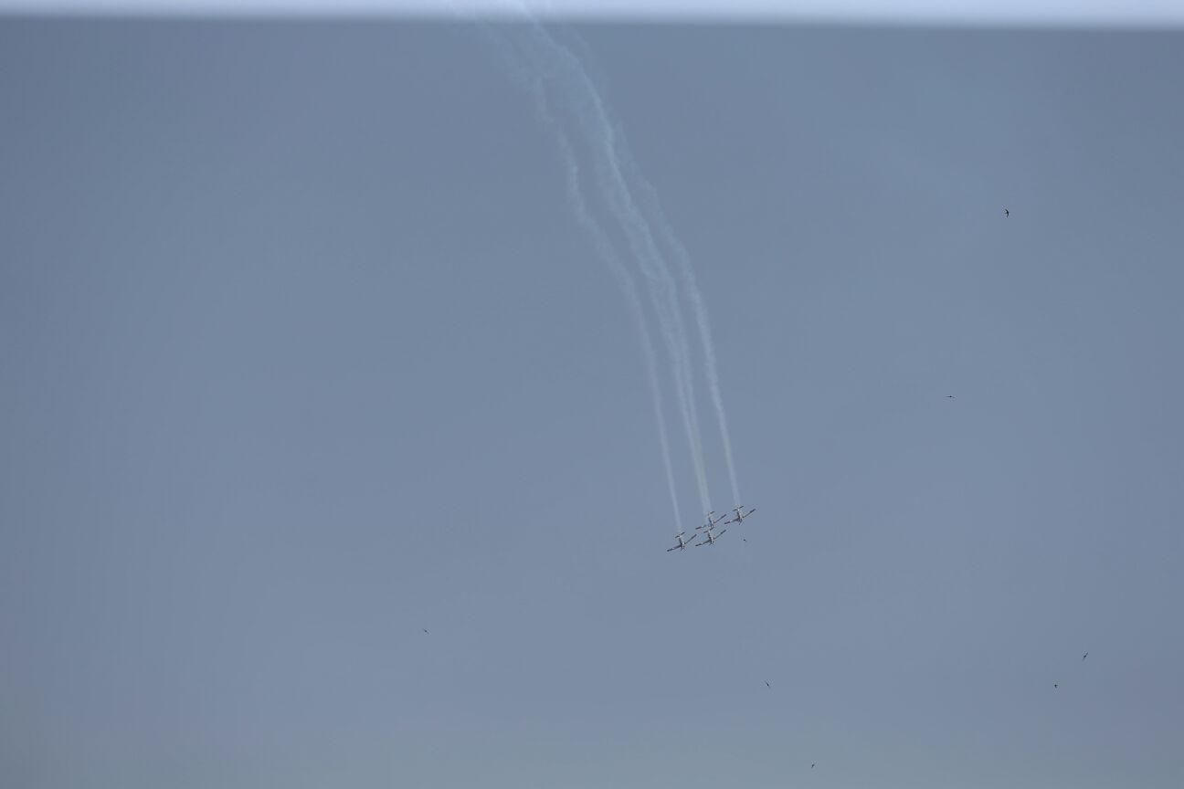 צפו: כך נראה המטס בשמי ירושלים • גלריה