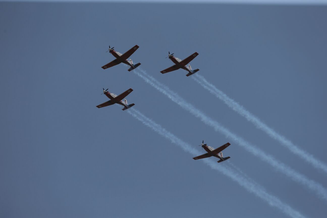 צפו: כך נראה המטס בשמי ירושלים • גלריה