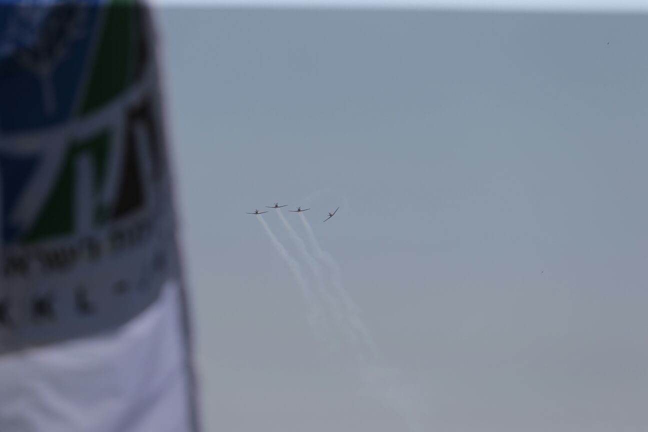 צפו: כך נראה המטס בשמי ירושלים • גלריה