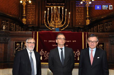 הרב גיגי עם שר החוץ הגרמני בבריסל