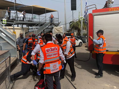 איחוד הצלה בתרגיל חירום.