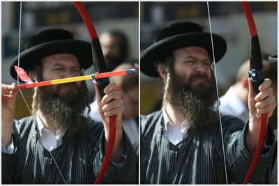 מנהג "חץ וקשת" למהדרין במירון • גלריה