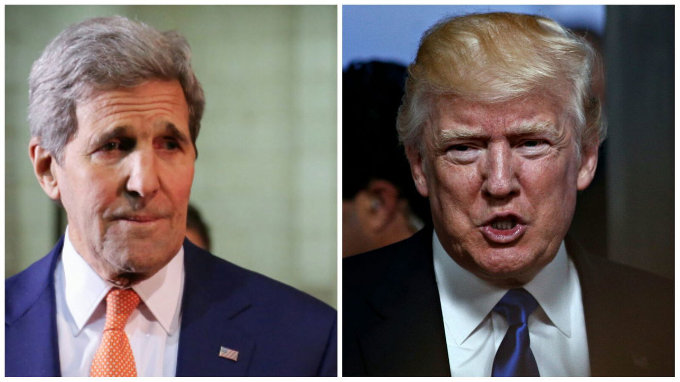 טראמפ על קרי: "הוא זה שיצר את הבלגן"