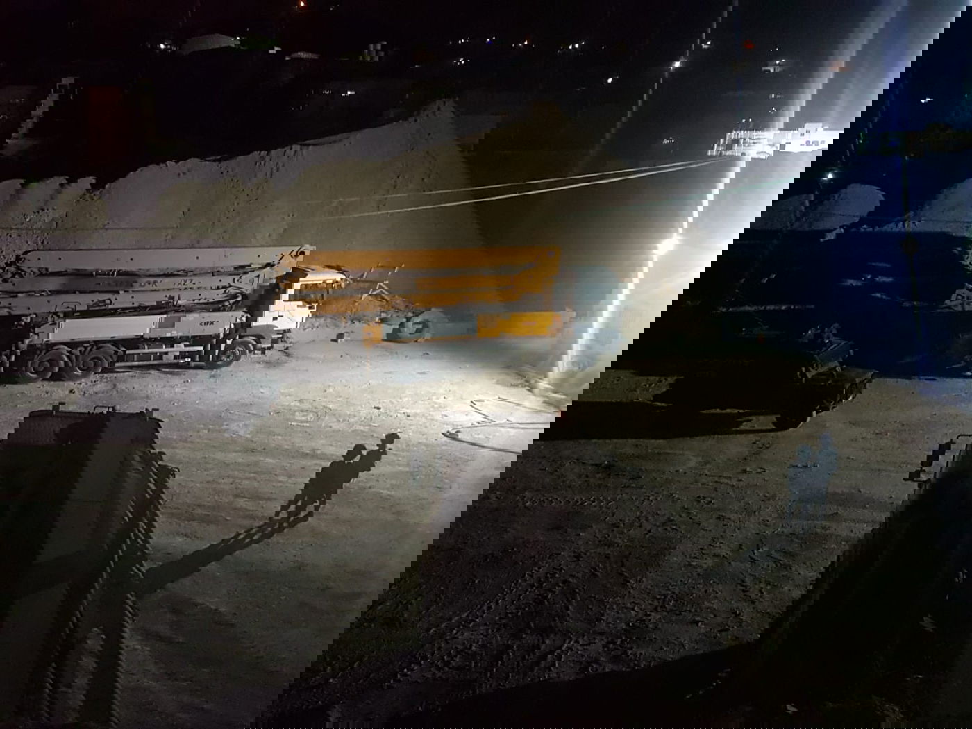 משאבת בטון יקרה שנגנבה אותרה בחברון