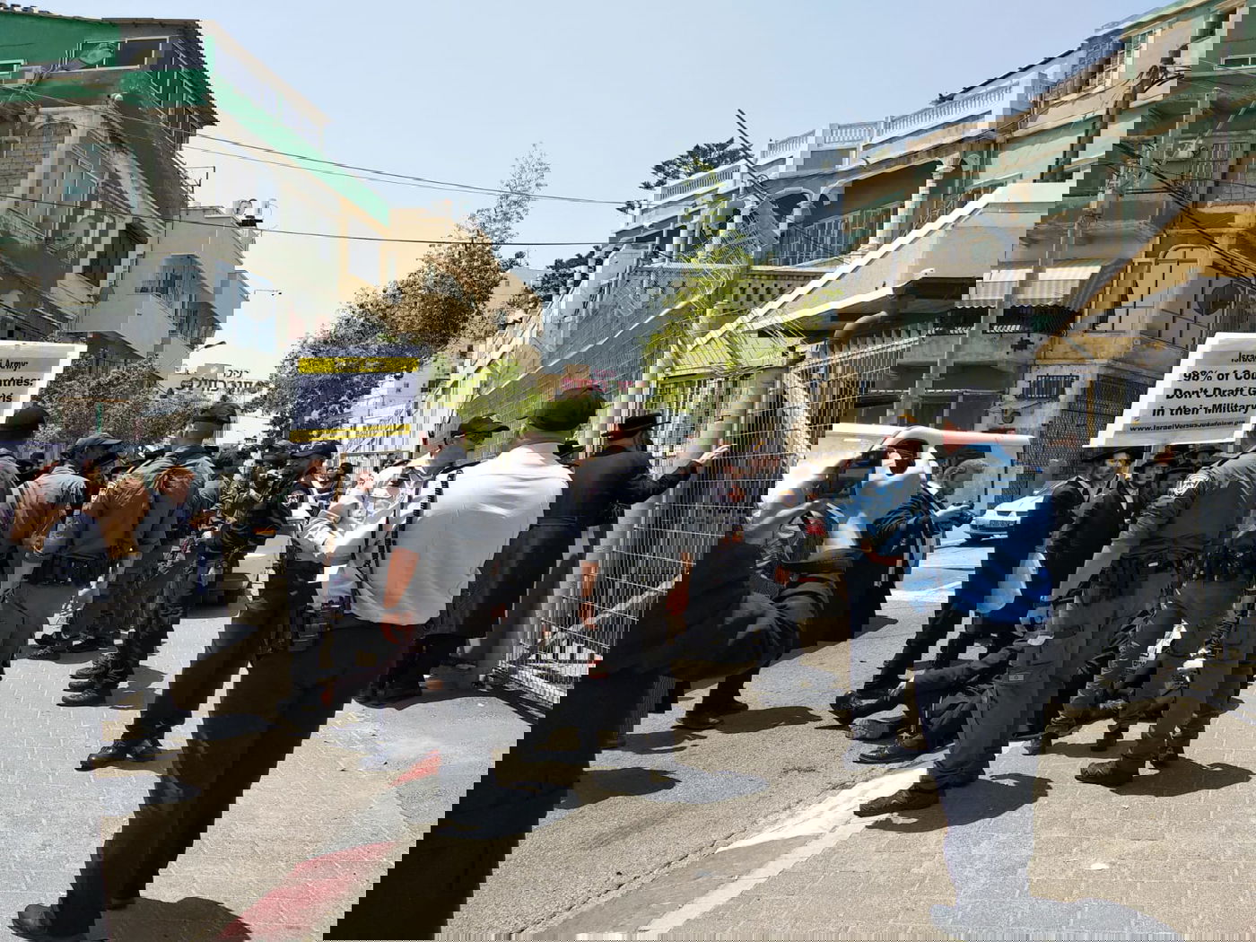 עשרות מפגינים ביפו נגד מעצר וגיוס עריקה