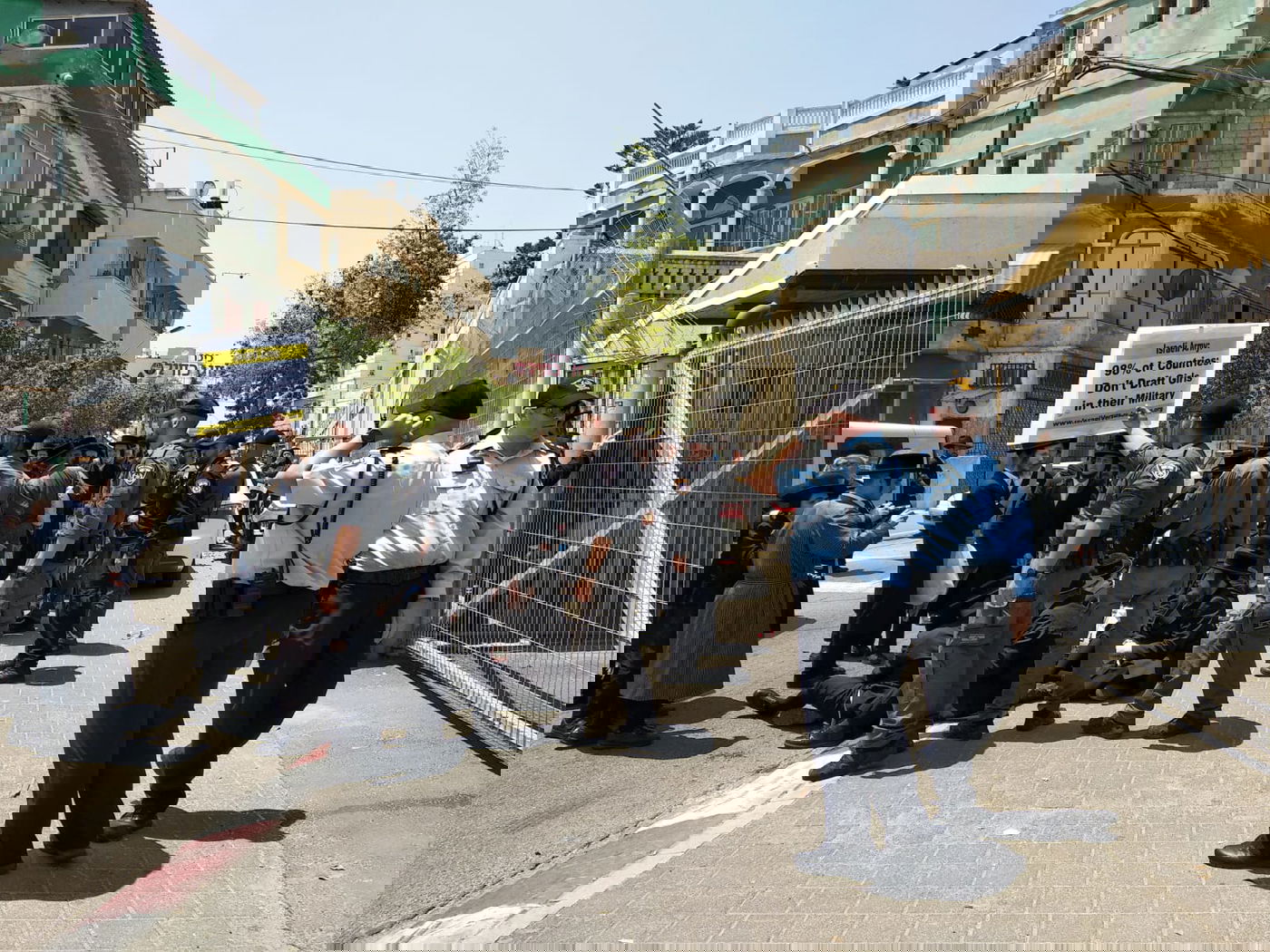 עשרות מפגינים ביפו נגד מעצר וגיוס עריקה