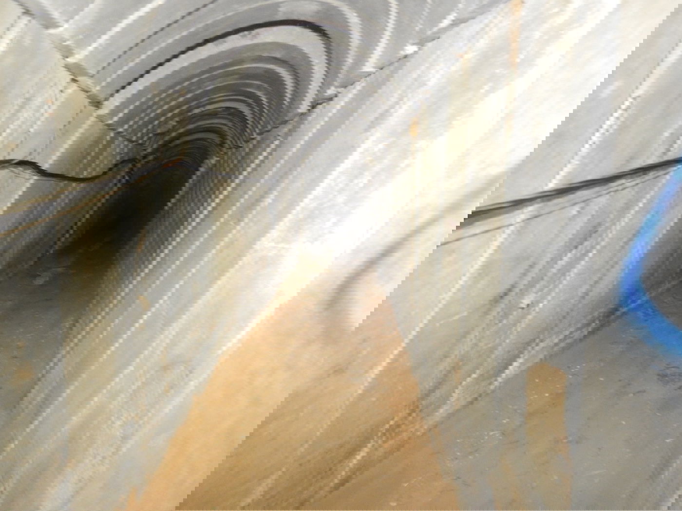 המנהרה שהופצצה בעזה