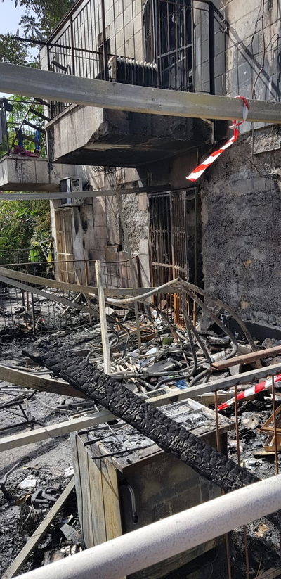 השריפה בשכונת סנהדריה