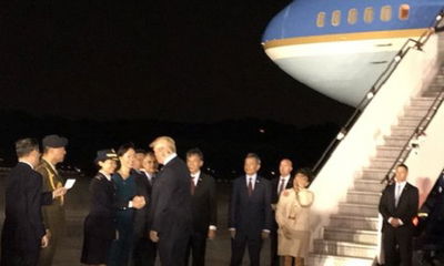 טראמפ מגיע לסינגפור