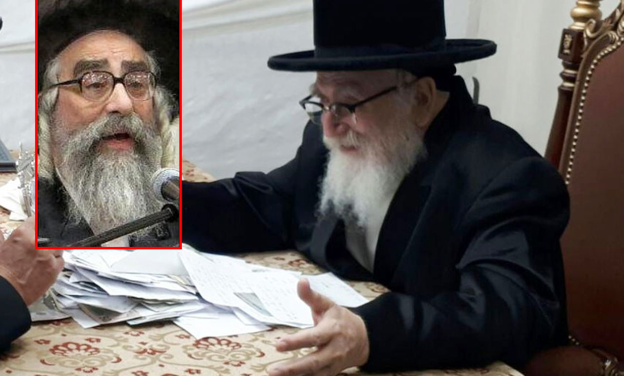 האדמו"ר מסקווירא והרבי מויז'ניץ ממונסי. ארכיון