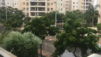 הגשם בפתח תקווה, אתמול