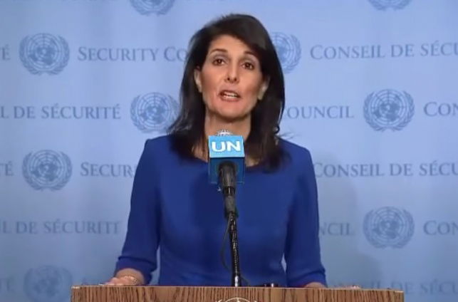 השגרירה באו"ם ניקי היילי