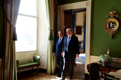 נתניהו בביקורו בבית הלבן