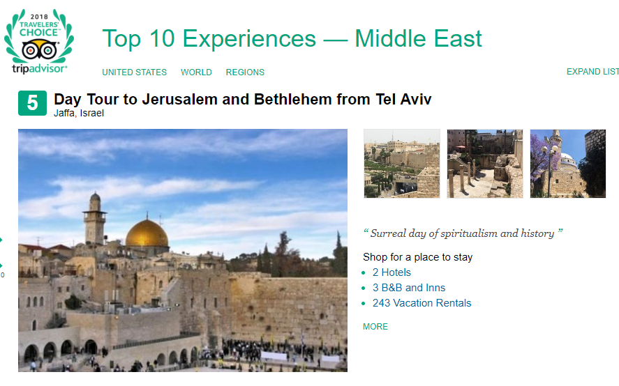 התפרסמו המקומות הכי מומלצים בעולם