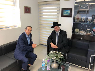 הגר"ד לאו נפגש עם עם יו"ר הסוכנות החדש