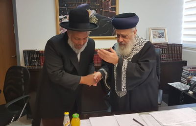 הרב הראשי האתיופי במעון הראשון לציון