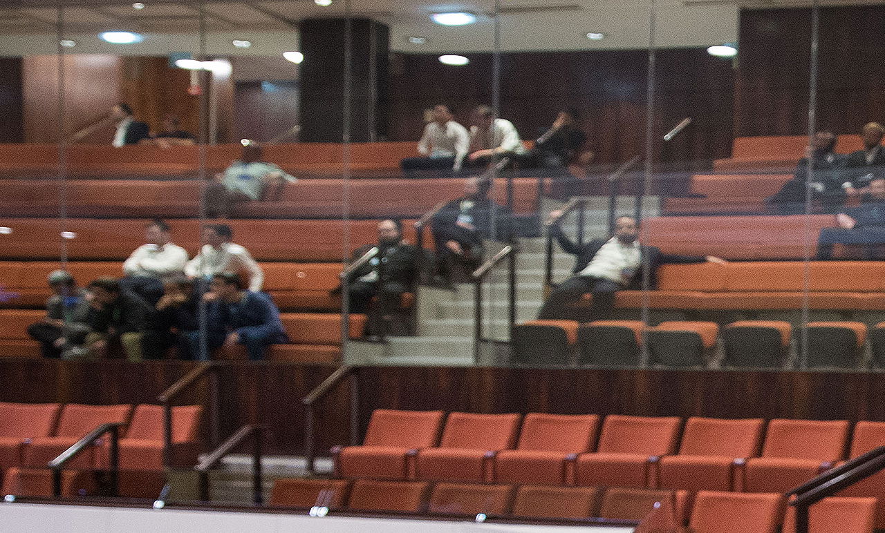 היציע במליאה. ארכיון