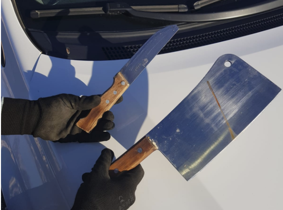 הסכינים שנתפסו