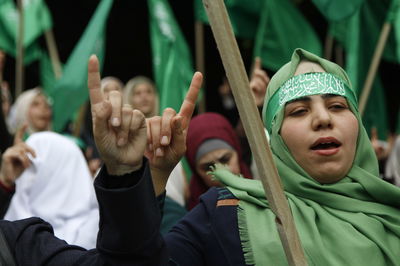 מפגן ניצחון של חמאס בעזה