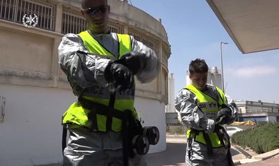 אירוע חומרים מסוכנים בנתיבות. צפו בתיעוד