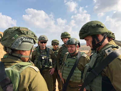 הרמטכ"ל סייר בנקודה בה נפל אביב לוי הי"ד