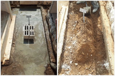 יציקת הבטון על קברו של המקובל מבני ברק • צפו