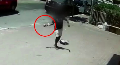 ריסק את חלון הראווה עם אבן, גנב ונעצר