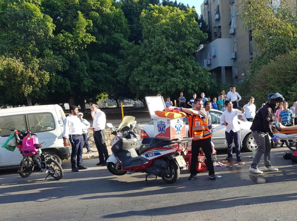 נער חרדי נפל מאופניים חשמליים ונפצע