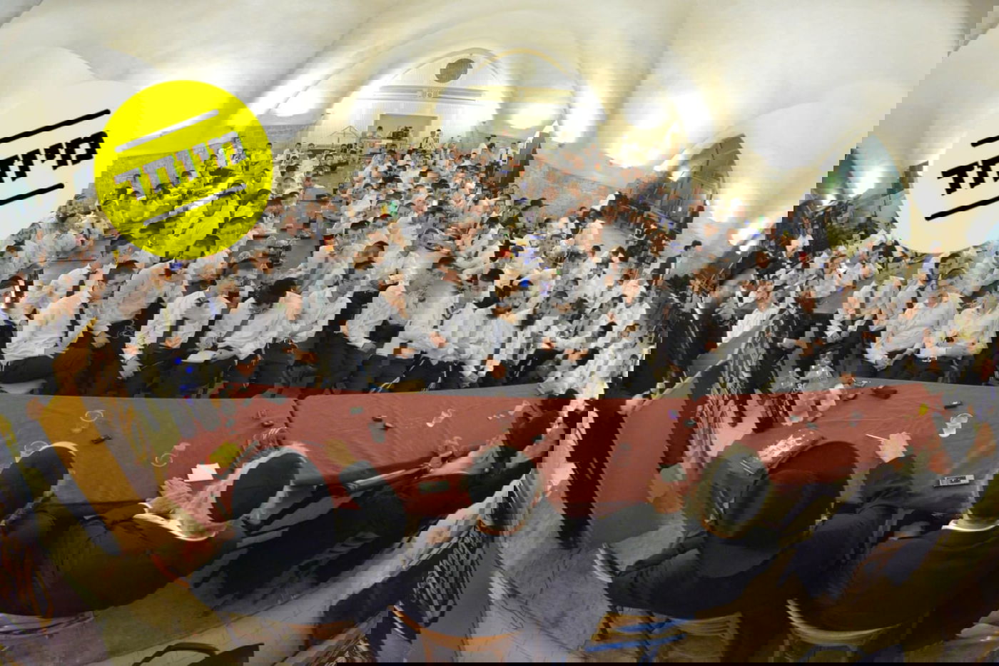 תלמידי ישיבות בקעמפ נחשב. ארכיון