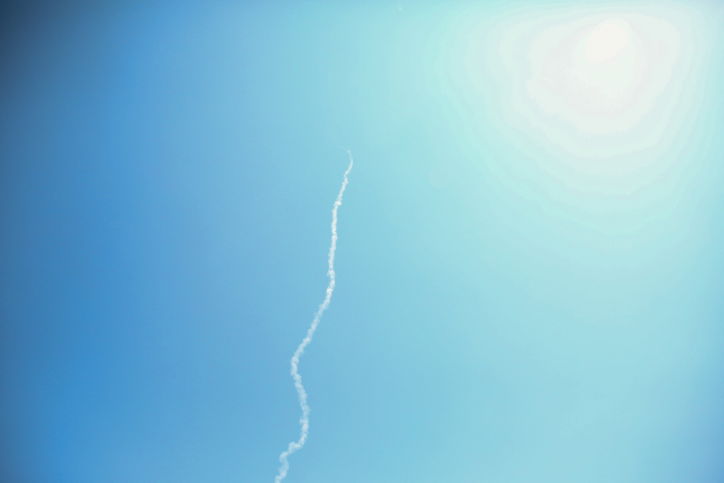 השיגור כפי שנראה מצפת