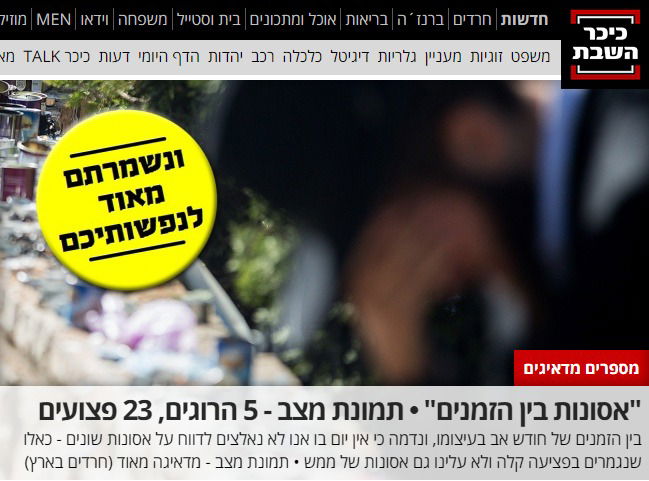 הכותרת ב"כיכר השבת"