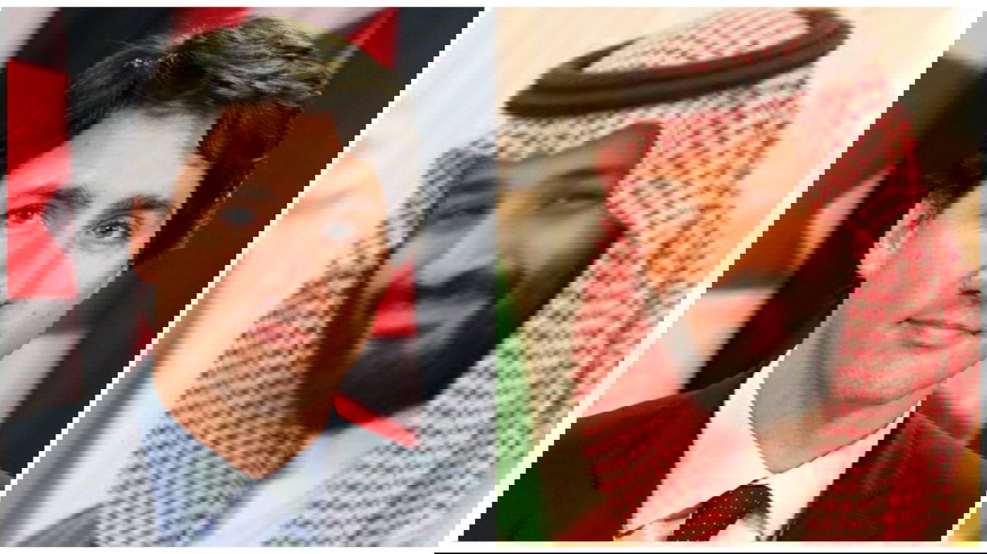 הנסיך הסעודי מוחמד בן סלמאן וראש ממשלת קנדה ג'סטין טרודו