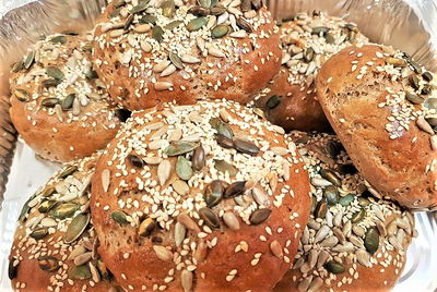 לחמניות שמרים וקמח מלא