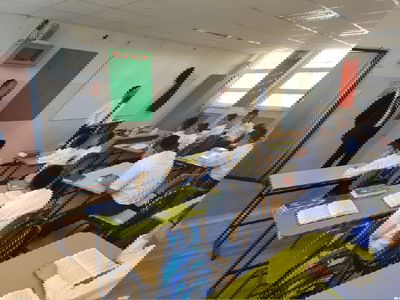 כך ח"כ יעקב  מרגי פתח את שנת הלימודים החרדית