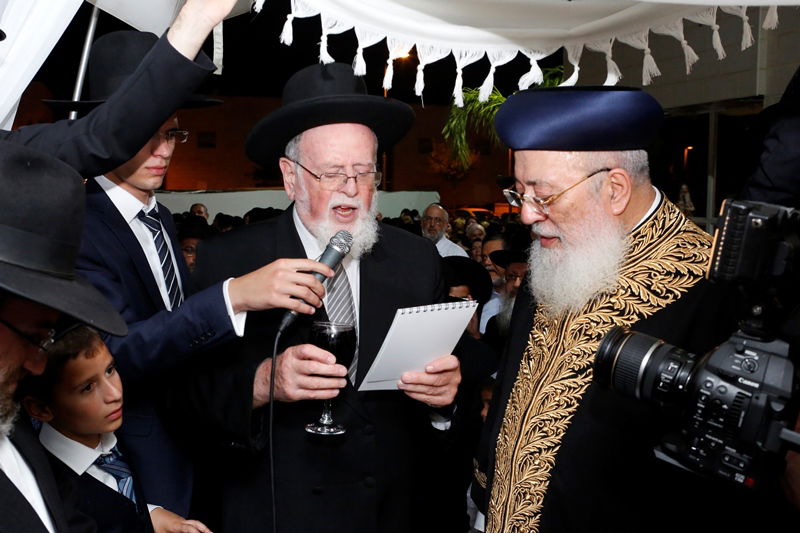 חתונת נכדת הראשל"צ הגר"ש עמאר • צפו