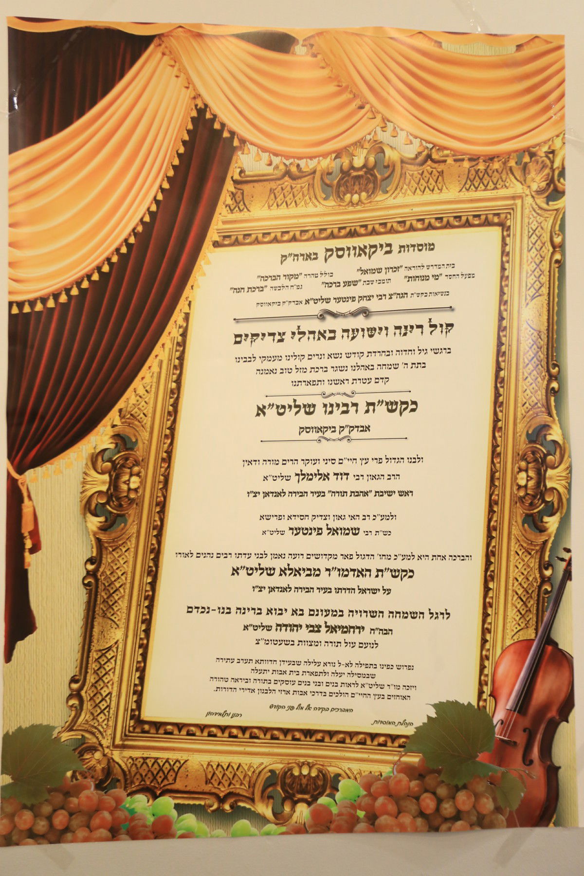 שמחת בר המצווה לנכד גאב"ד ביקאווסק • גלריה