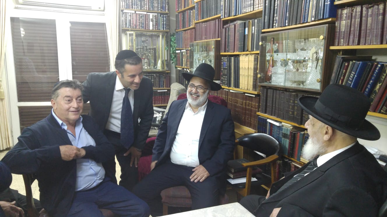 בבית נשיא המועצת הגר"ש כהן, אמש