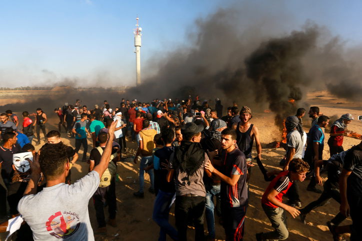 ההתפרעויות ביום שישי בגבול עזה