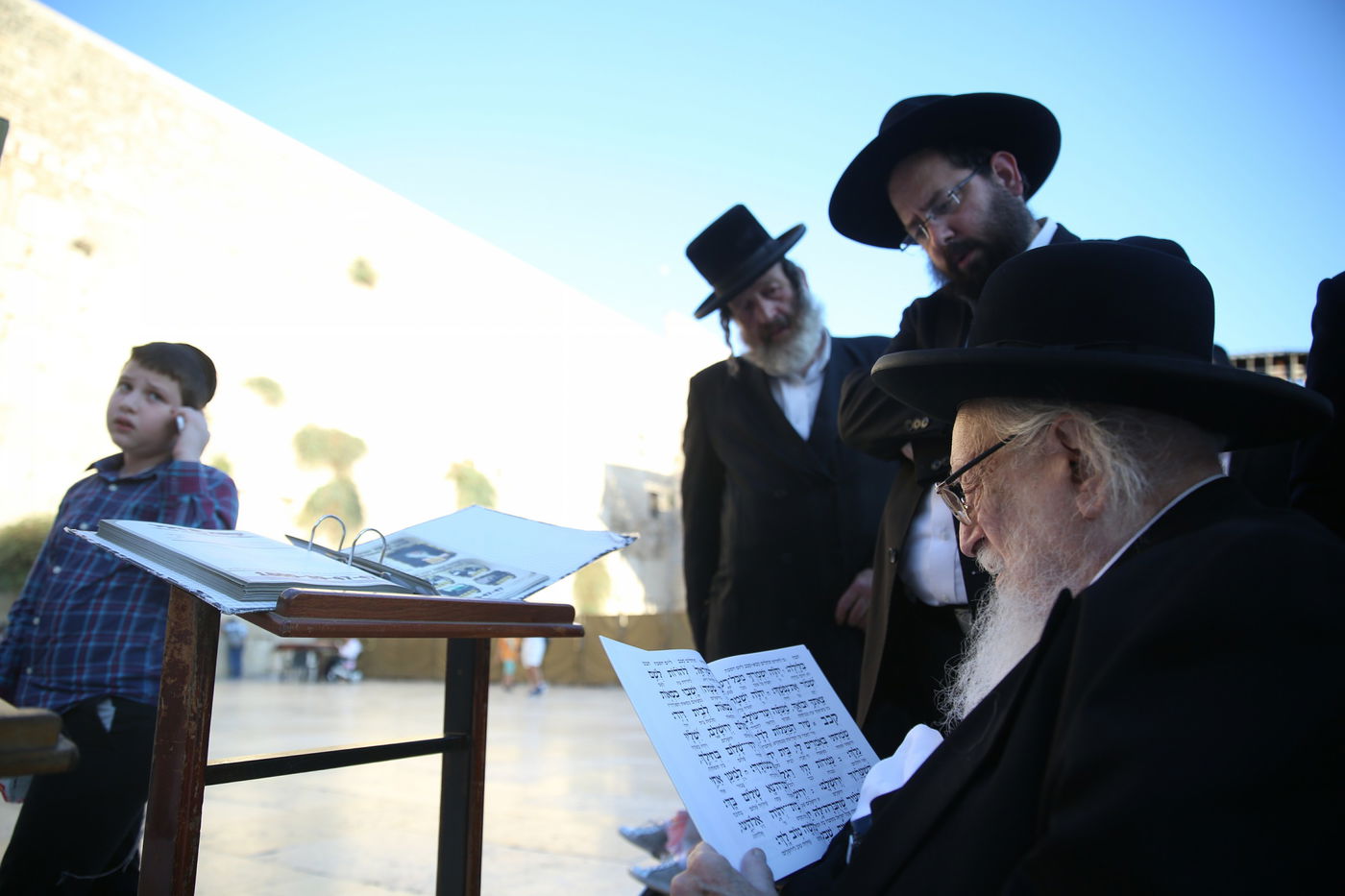 תיעוד מיוחד: הגאון רבי יצחק שיינר בכותל