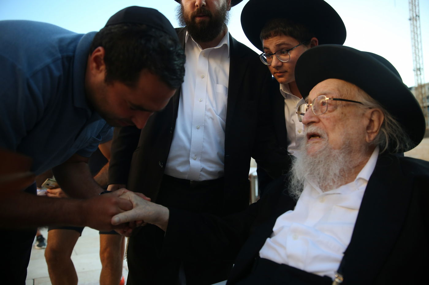 תיעוד מיוחד: הגאון רבי יצחק שיינר בכותל