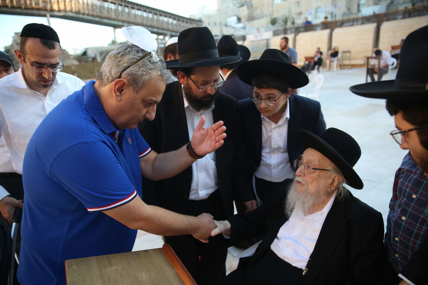 תיעוד מיוחד: הגאון רבי יצחק שיינר בכותל