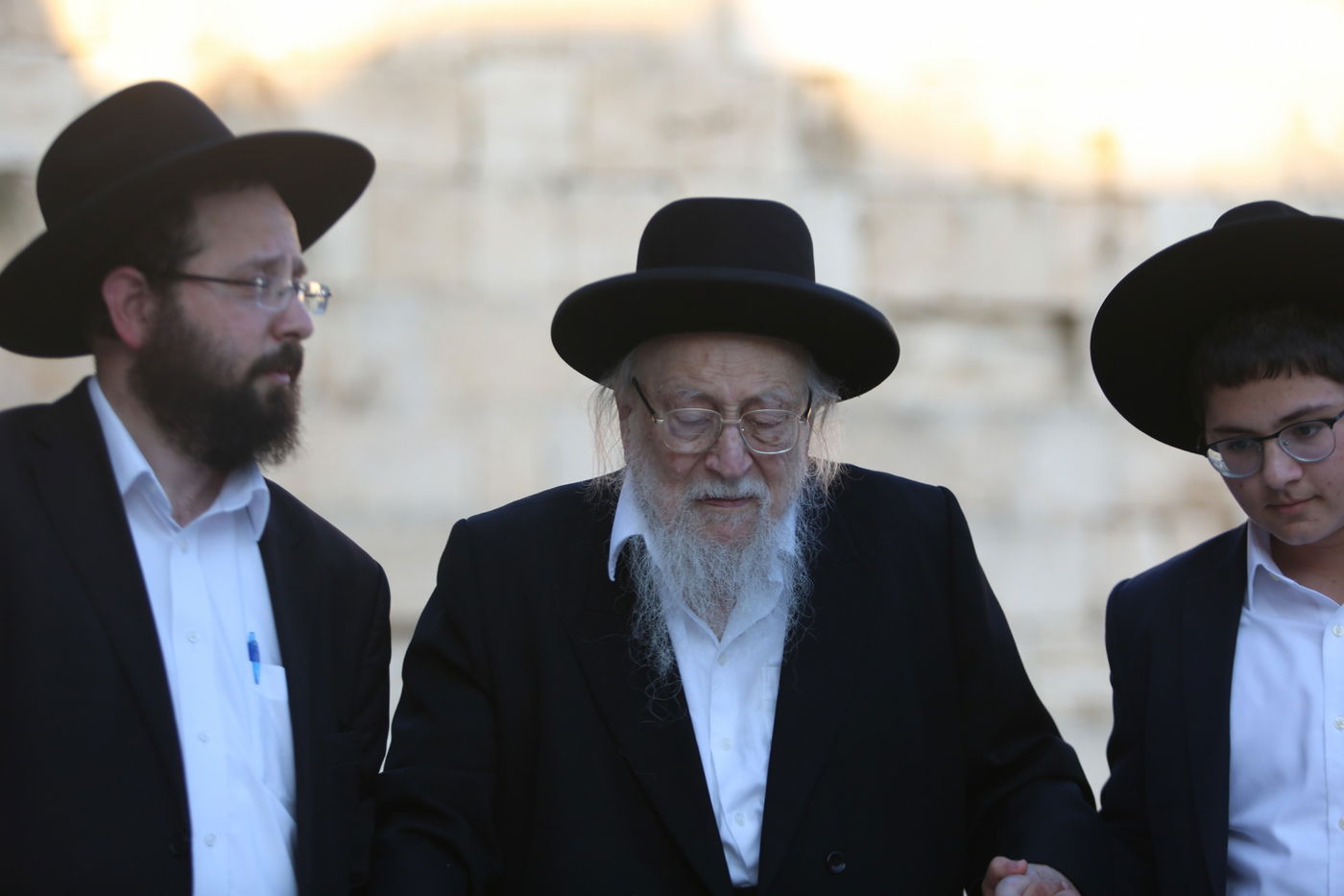 תיעוד מיוחד: הגאון רבי יצחק שיינר בכותל