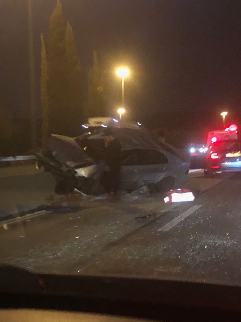 בדרך לגוטניק: תאונה קשה הסתיימה בנס