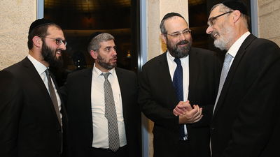 נציגי ש"ס ו'דגל' בעיריית ירושלים. ארכיון