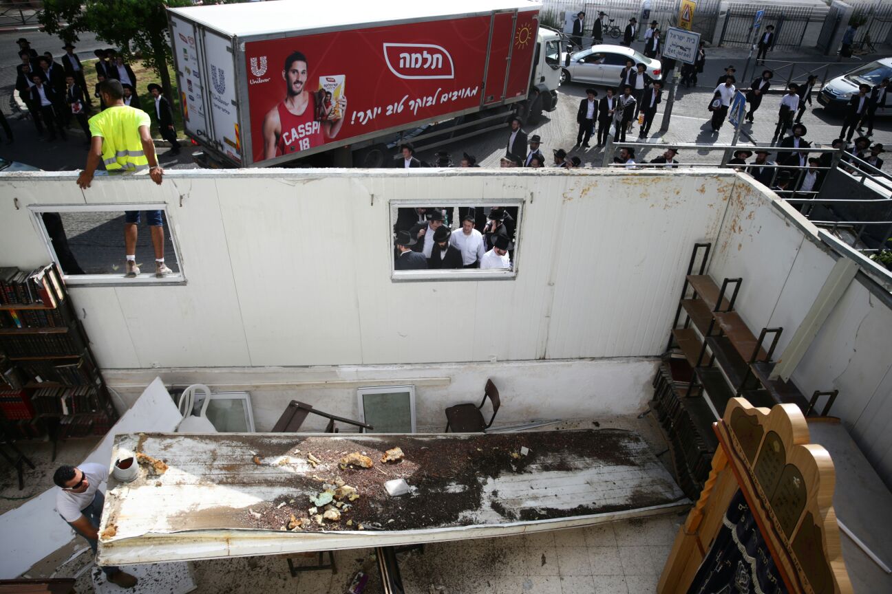 עימותים בירושלים: בית הכנסת של הקיצונים נהרס