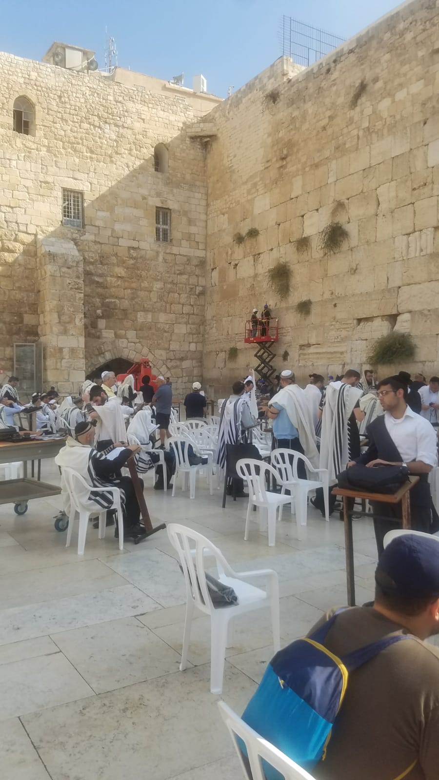 לאחר הנפילה: אבני הכותל המערבי נבדקות