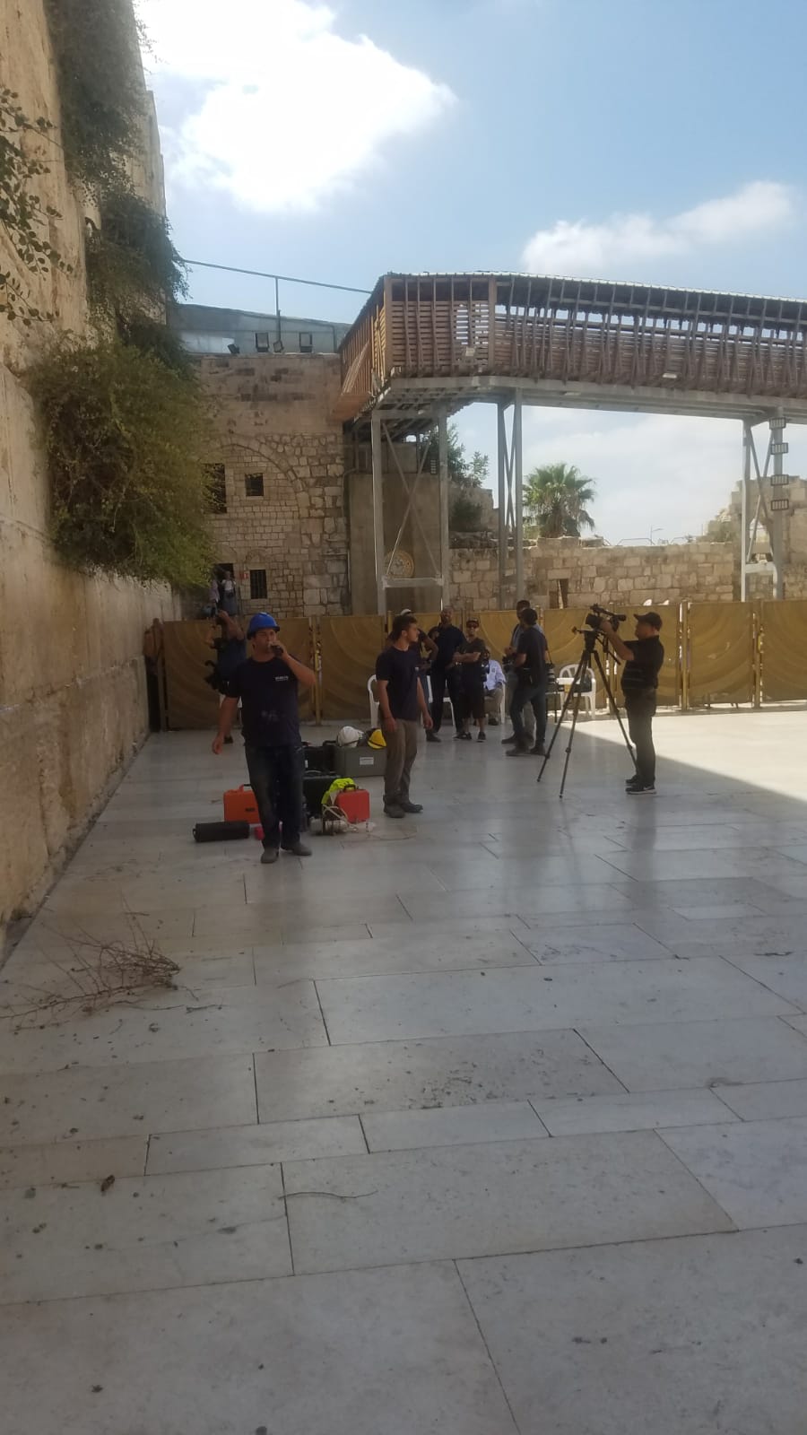 לאחר הנפילה: אבני הכותל המערבי נבדקות